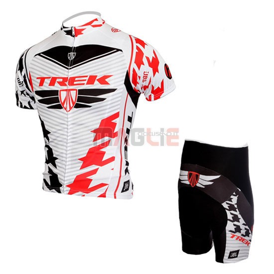 Maglia Trek manica corta 2010 rosso e bianco