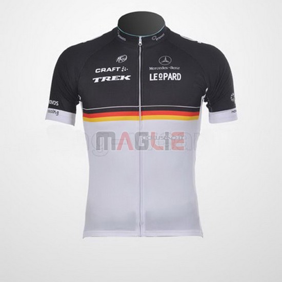 Maglia Trek manica corta 2011 bianco e nero