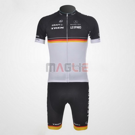 Maglia Trek manica corta 2011 bianco e nero