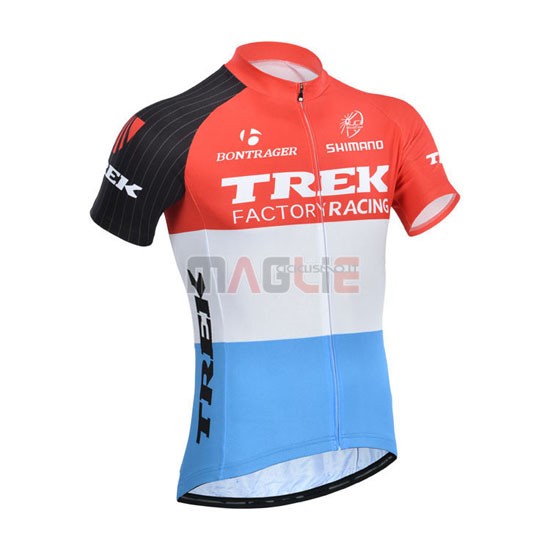 Maglia Trek manica corta 2014 arancione e bianco