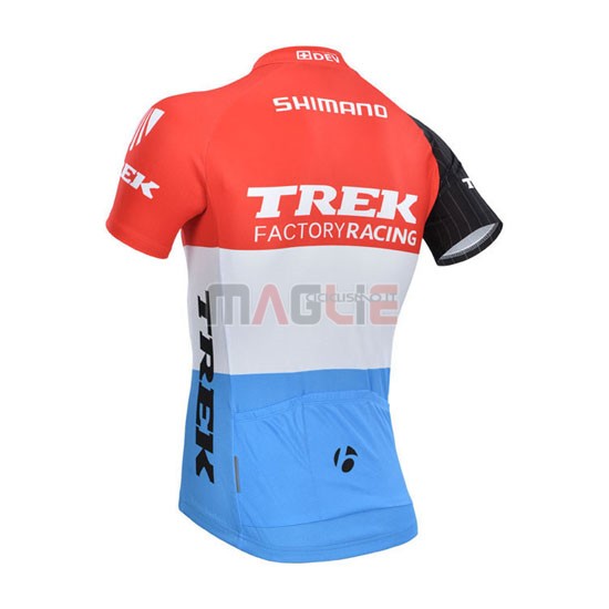 Maglia Trek manica corta 2014 arancione e bianco