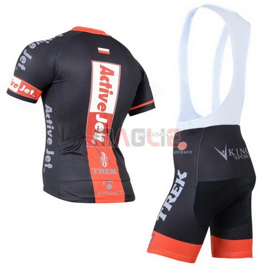 Maglia Trek manica corta 2014 nero e arancione