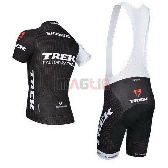 Maglia Trek manica corta 2014 nero e bianco