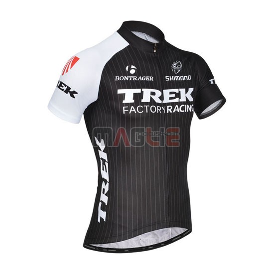 Maglia Trek manica corta 2014 nero e bianco