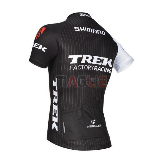 Maglia Trek manica corta 2014 nero e bianco