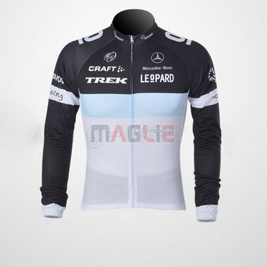 Maglia Trek manica lunga 2011 nero e bianco