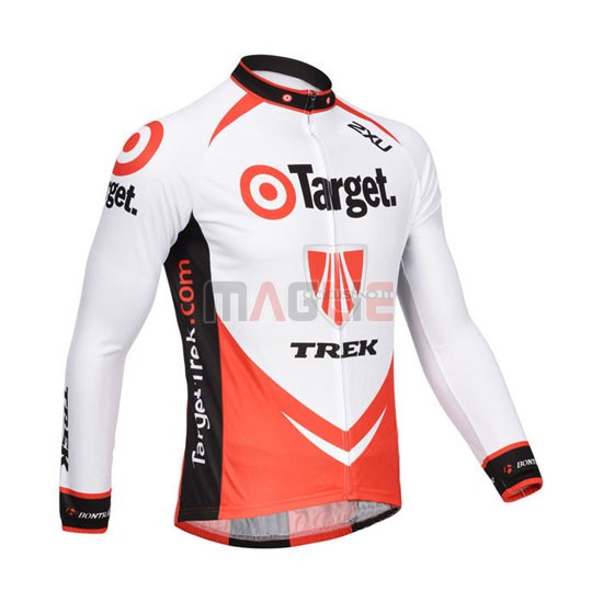 Maglia Trek manica lunga 2013 arancione e bianco