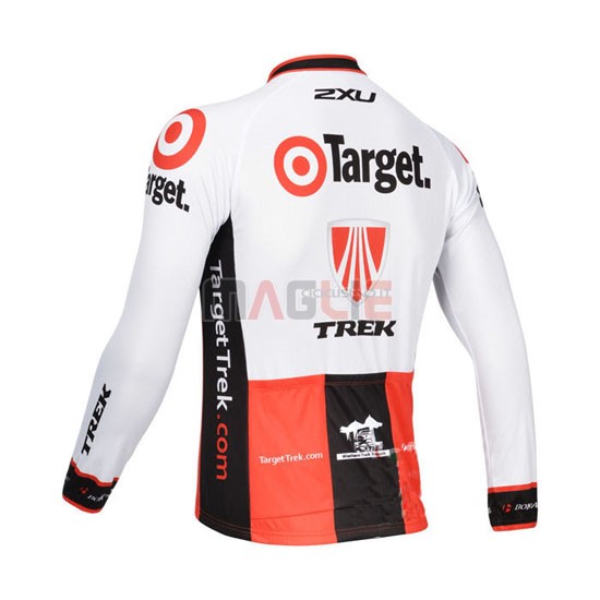 Maglia Trek manica lunga 2013 arancione e bianco