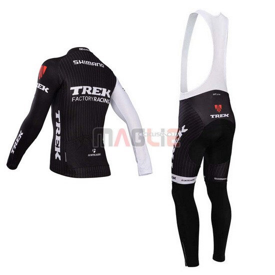 Maglia Trek manica lunga 2014 nero e bianco