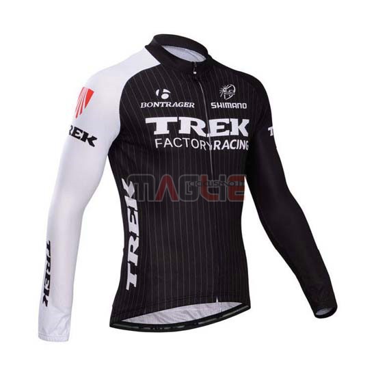 Maglia Trek manica lunga 2014 nero e bianco