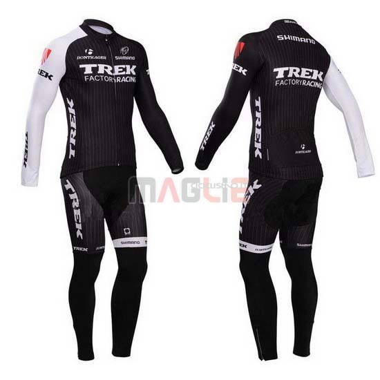 Maglia Trek manica lunga 2014 nero e bianco