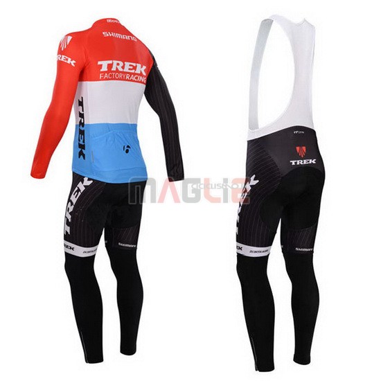 Maglia Trek manica lunga 2014 rosso e bianco