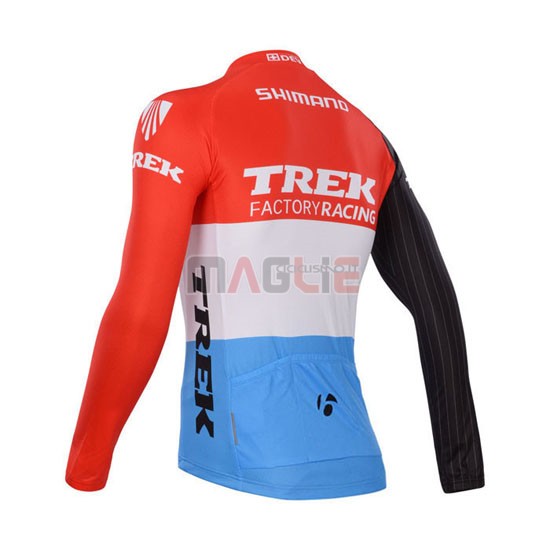 Maglia Trek manica lunga 2014 rosso e bianco