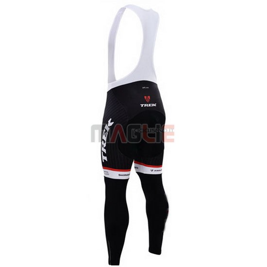 Maglia Trek manica lunga 2015 bianco e nero