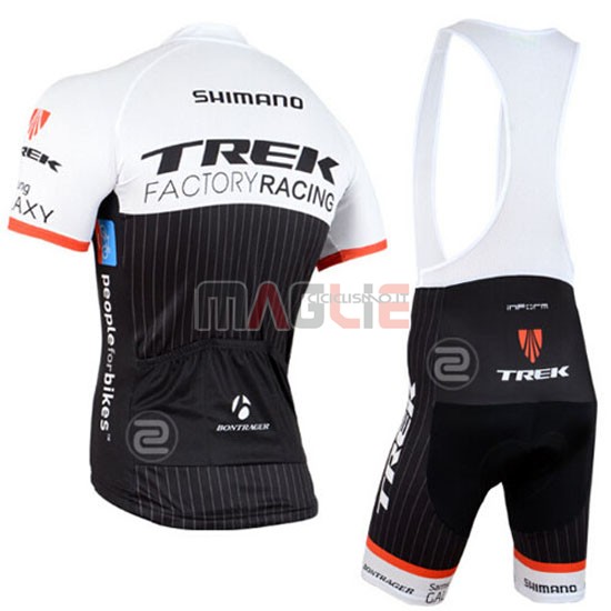 Maglia Trek manica corta 2015 nero e bianco