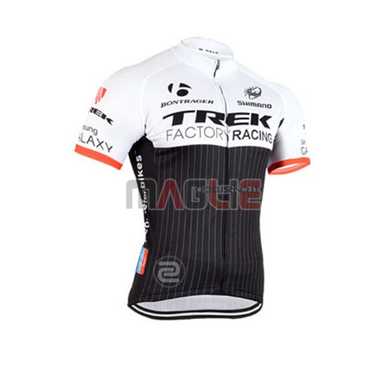 Maglia Trek manica corta 2015 nero e bianco