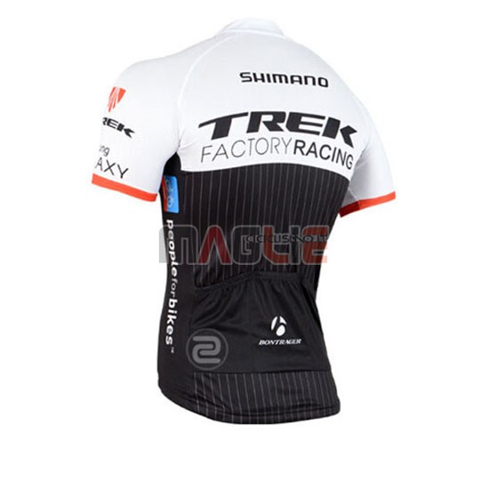 Maglia Trek manica corta 2015 nero e bianco