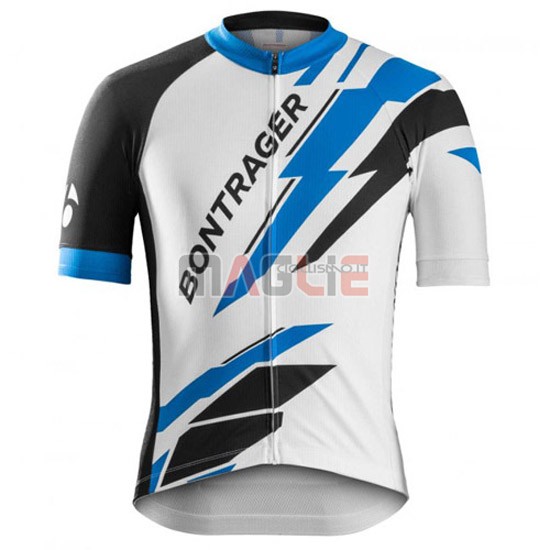 Maglia Trek manica corta 2016 bianco e blu