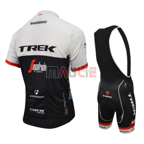 Maglia Trek manica corta 2016 bianco e nero