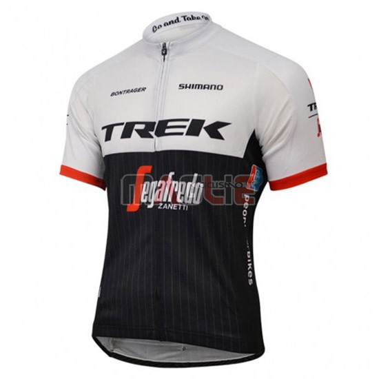 Maglia Trek manica corta 2016 bianco e nero