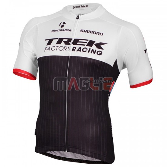 Maglia Trek manica corta 2016 nero e bianco