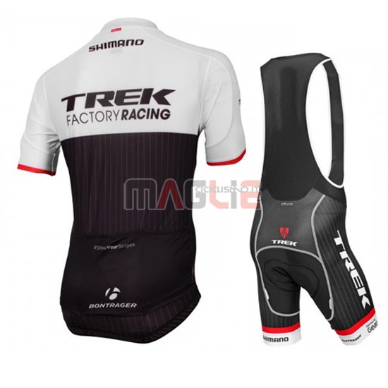 Maglia Trek manica corta 2016 nero e bianco