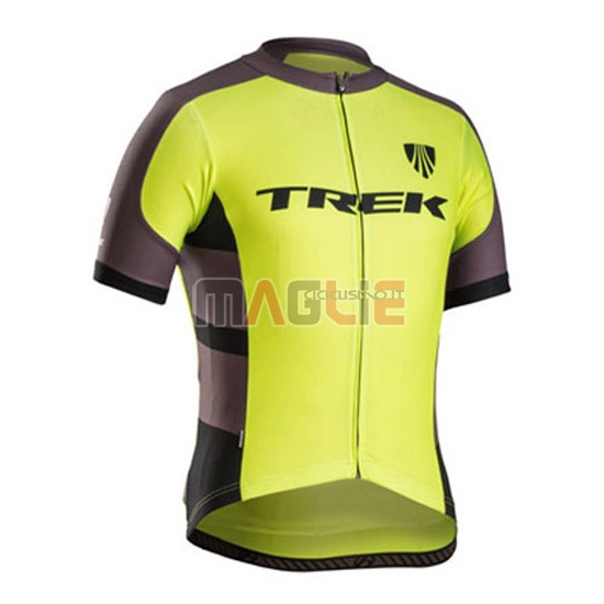 Maglia Trek manica corta 2016 nero e giallo