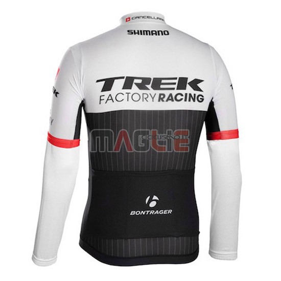 Maglia Trek manica lunga 2016 nero e bianco