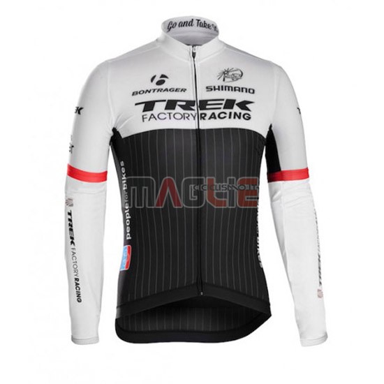 Maglia Trek manica lunga 2016 nero e bianco