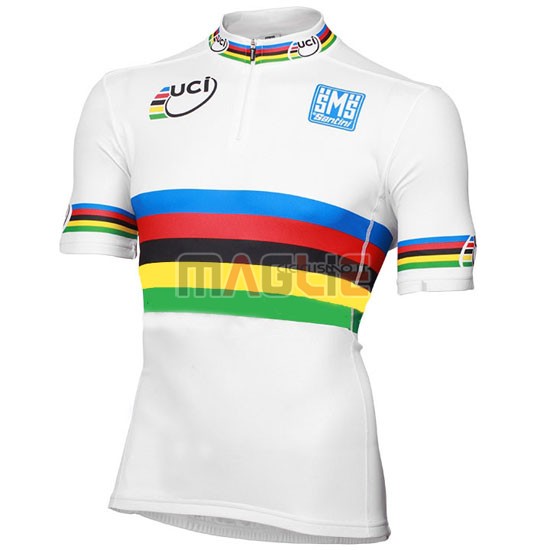 Maglia UCI manica corta 2016 bianco e giallo - Clicca l'immagine per chiudere