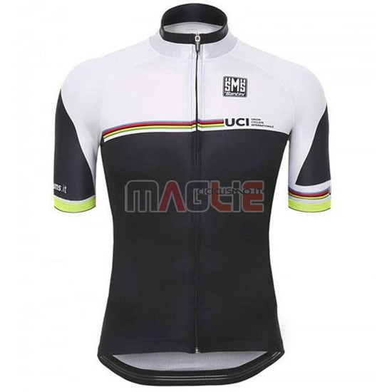 Maglia UCI manica corta 2016 bianco e nero