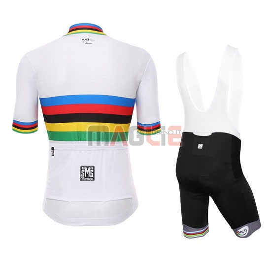 Maglia UCI manica corta 2016 blu e bianco