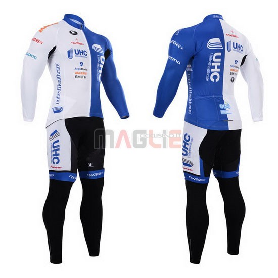 Maglia Uhc manica lunga 2015 bianco e celeste