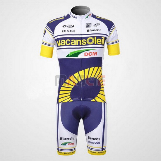 Maglia Vacansoleil manica corta 2012 giallo e blu