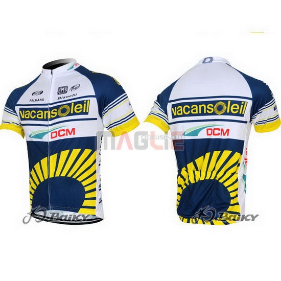 Maglia Vacansoleil manica corta 2012 giallo e blu