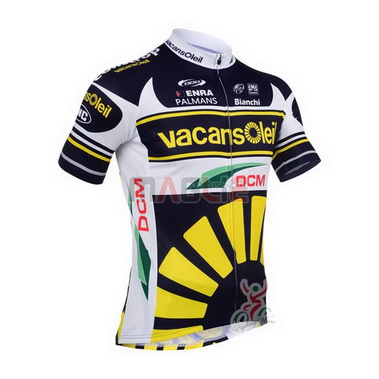 Maglia Vacansoleil manica corta 2013 giallo e nero