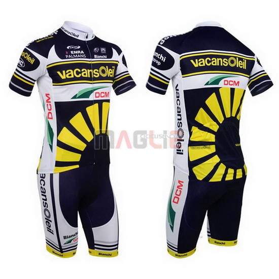 Maglia Vacansoleil manica corta 2013 giallo e nero