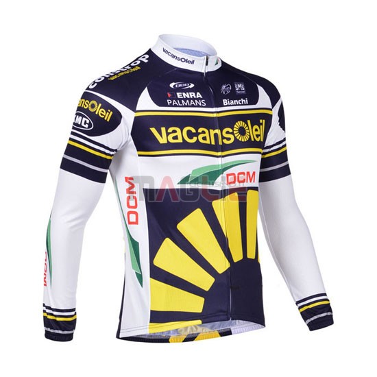 Maglia Vacansoleil manica lunga 2013 giallo e blu